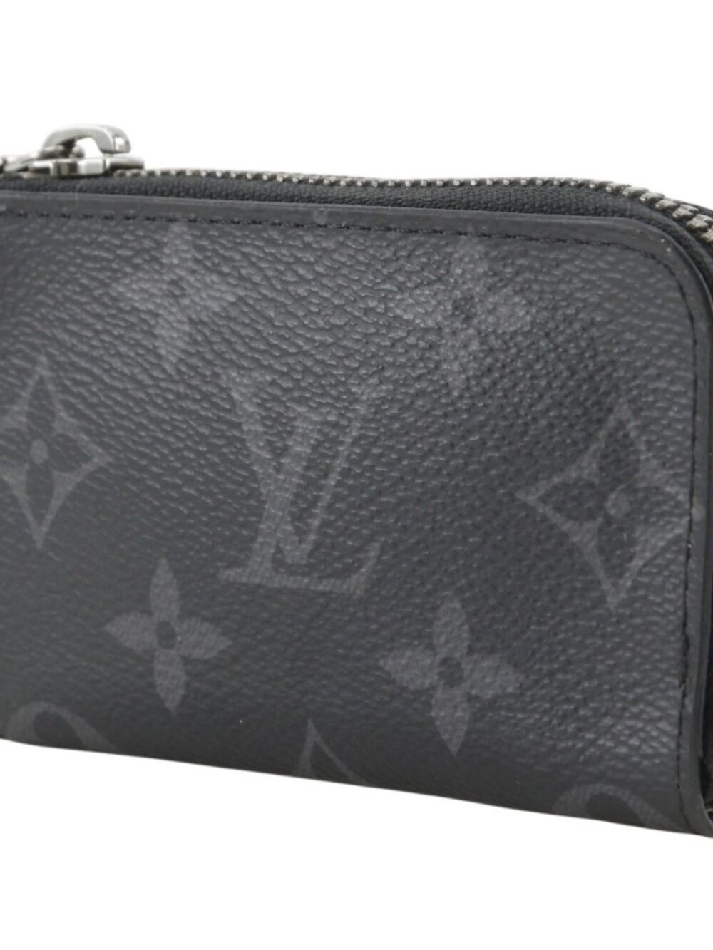 LOUIS VUITTON Portemonejour Coin Purse M63536 Monogram Eclipse black PVC mens - Picture 2 of 16